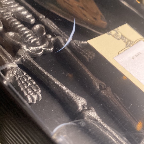 Pottery Barn Spooky Silver Metal Boxed Serving Set 💀 - Picture 11 of 12